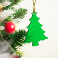 Christmas Tree Designed Christmas Hanging Ornaments – Set of 2
