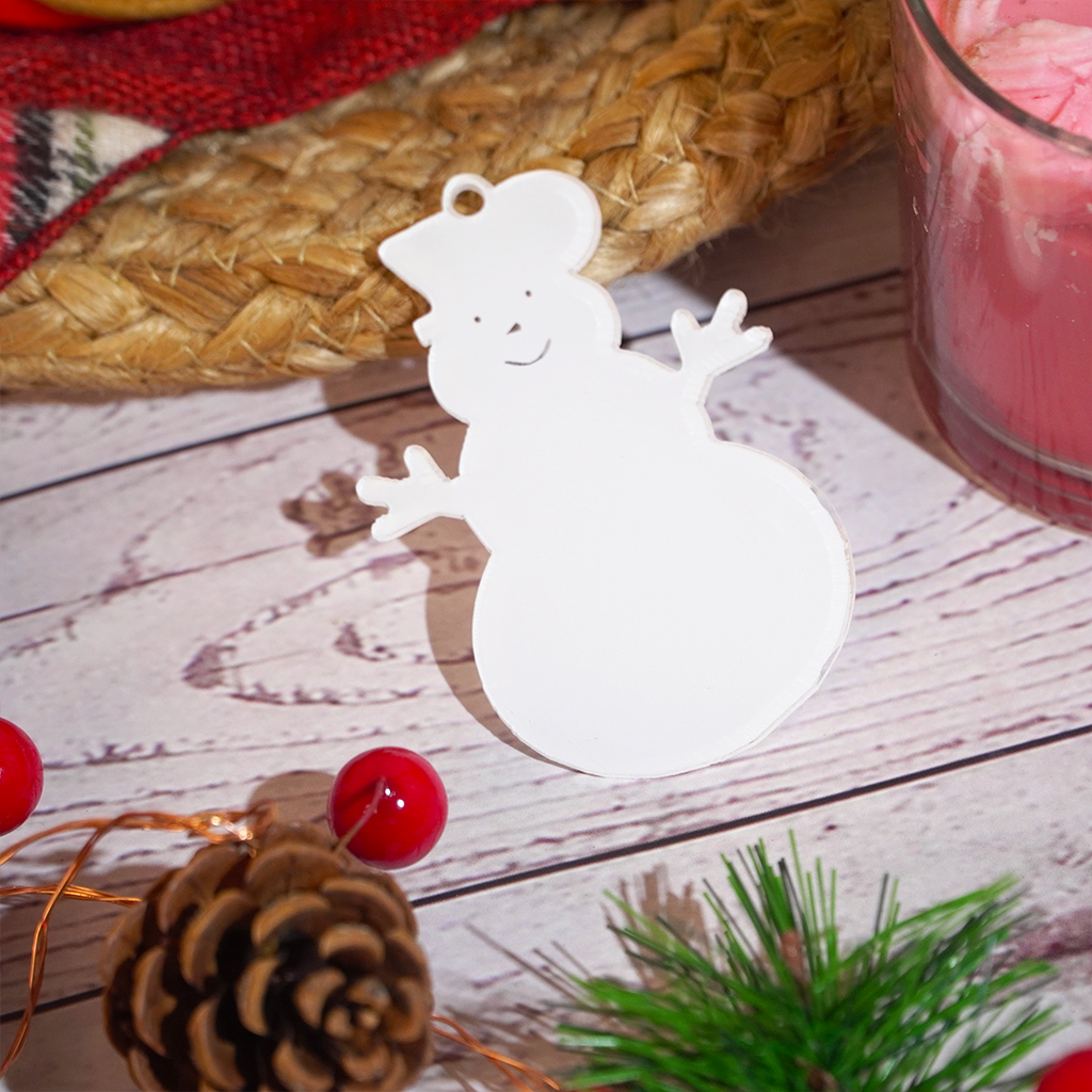 Set of 2 Acrylic Christmas Hanging Ornaments – Premium Festive Décor