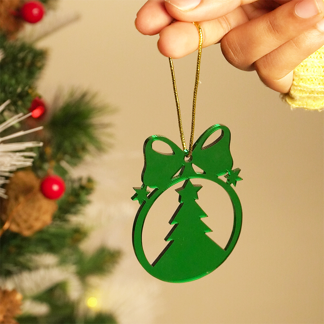 Set-2 Christmas Tree Ornament Cutouts – Green