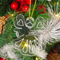 Set of 2 Acrylic Angel Doll Ornaments – Elegant Clear Christmas Decorations