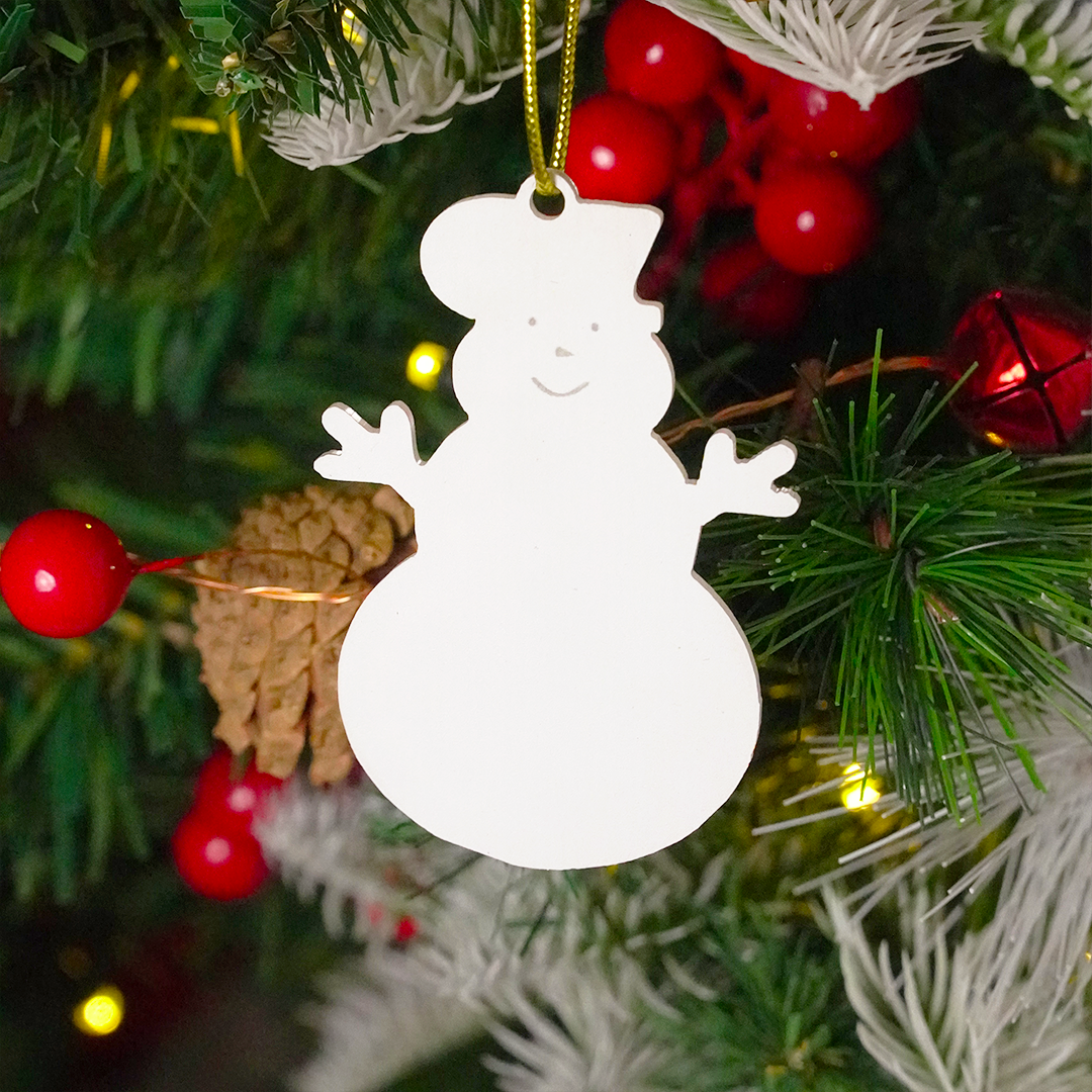 Set of 2 Acrylic Christmas Hanging Ornaments – Premium Festive Décor