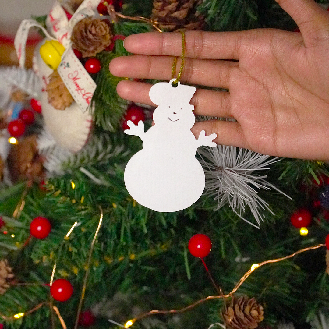 Set of 2 Acrylic Christmas Hanging Ornaments – Premium Festive Décor