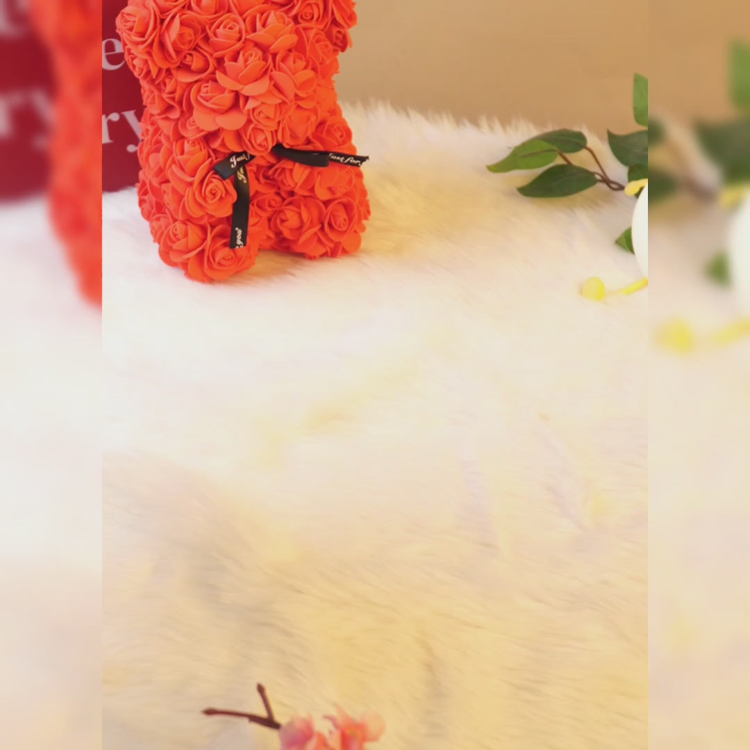 Surprise Gift Box with Roses & Teddy