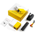 LED Mini Projector with Remote Control, Portable Home Theater Movie Projector