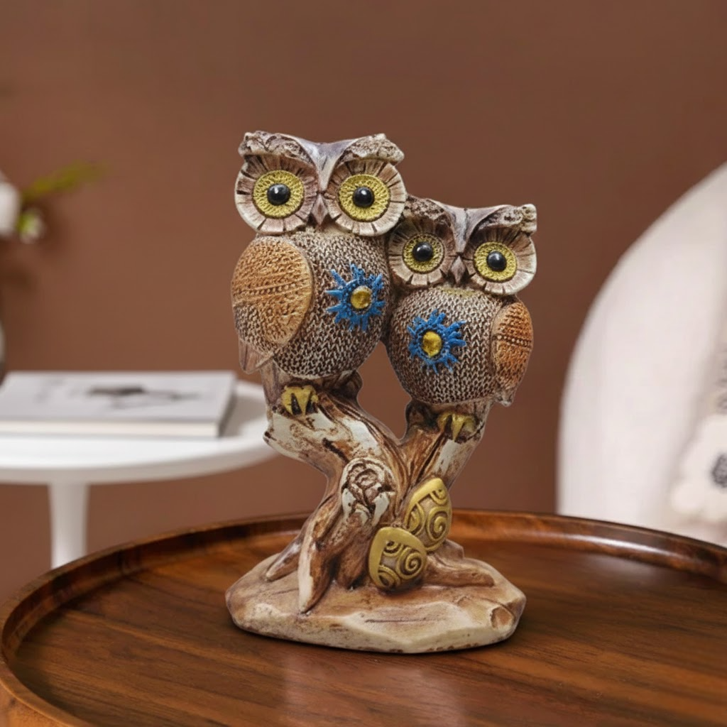 Couple Owl Showpiece for Home Décor