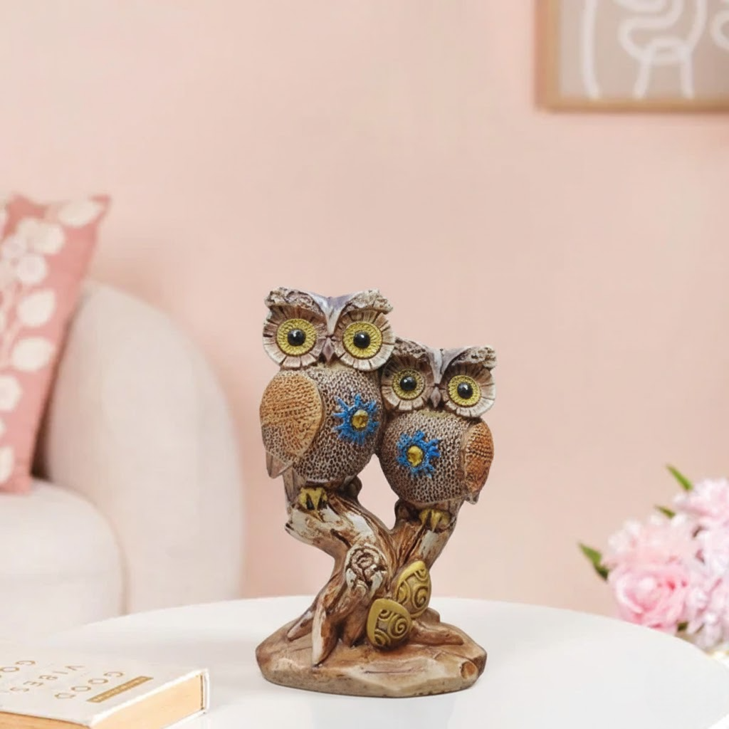 Couple Owl Showpiece for Home Décor