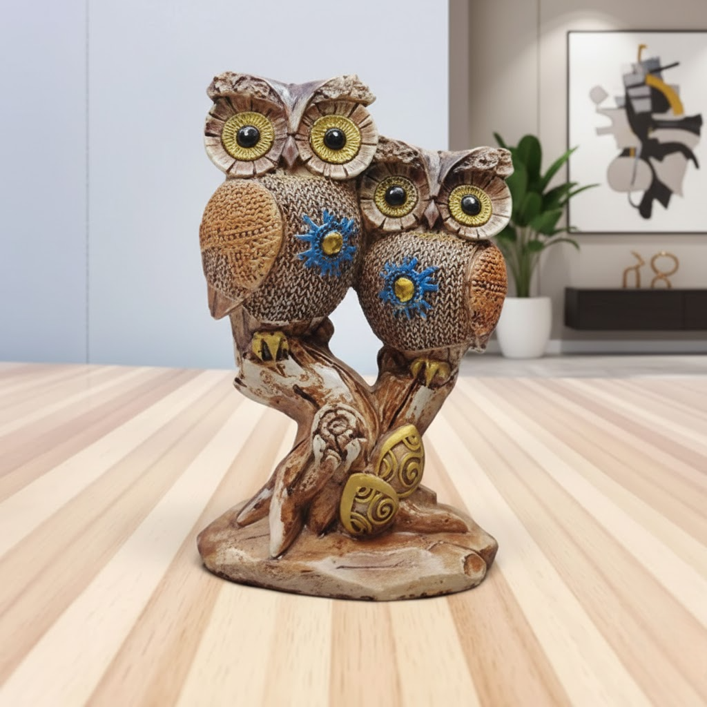 Couple Owl Showpiece for Home Décor