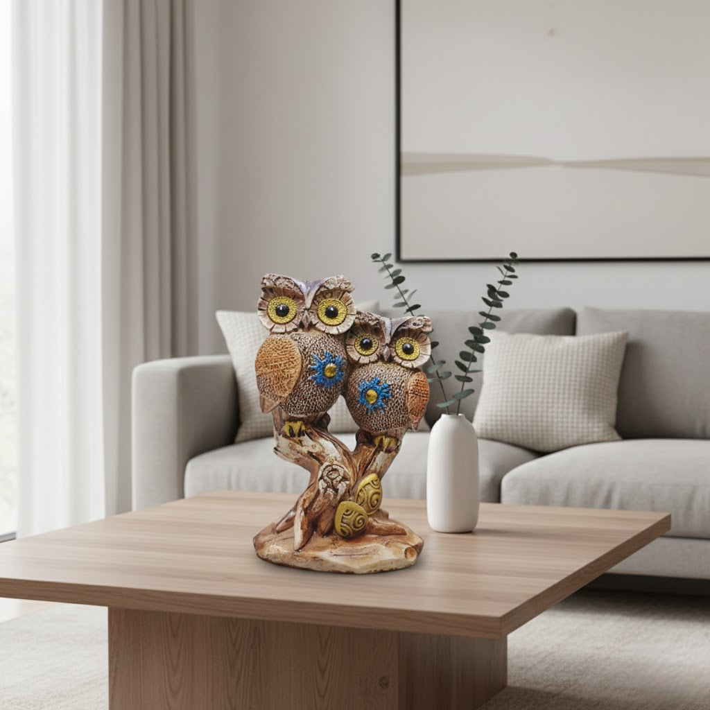 Couple Owl Showpiece for Home Décor