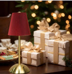 Elegant Pleated Table Lamp with Warm Ambient Light