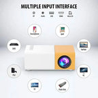 LED Mini Projector with Remote Control, Portable Home Theater Movie Projector