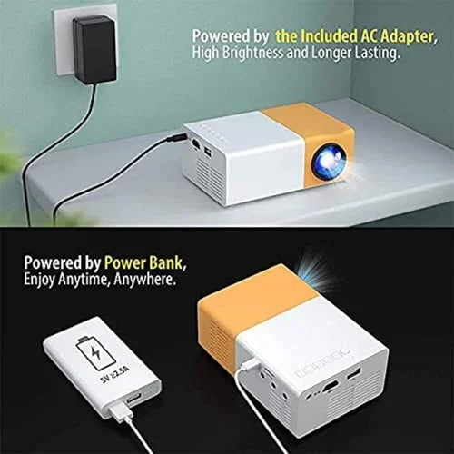 LED Mini Projector with Remote Control, Portable Home Theater Movie Projector